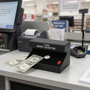 Mini Detector de Billetes Portátil AD-118 con Luz UV para África Occidental, <span class=keywords><strong>Dólar</strong></span> Estadounidense, Euro, Lámpara de Detección, Modelo de Escritorio - Product Image 6