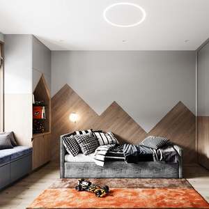 Mueble de Dormitorio de Alta Gama, Diseño de Armario de Pared Hecho a Medida, Armario de Madera para Niños - Product Image 2