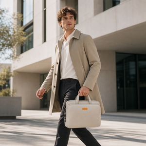 Nouveau Sac à Main Décontracté en Polyester pour Ordinateur Portable, Imperméable, Grande Capacité, Bandoulière Épaissie avec Absorption des Chocs - Product Image 6