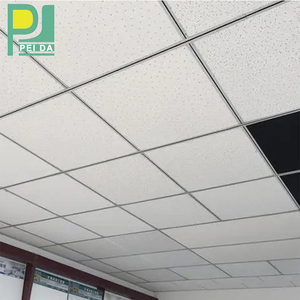 <span class=keywords><strong>Plafond</strong></span> suspendu acoustique léger en fibre minérale 600x600mm avec rails en T - Product Image 1