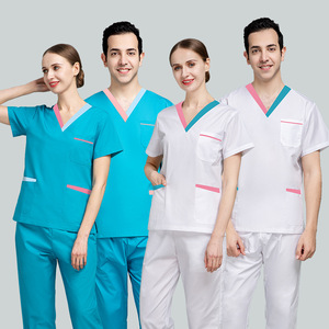 Frauen Sommer Kurzarm Dental Operations saal Bürste Hand Kleidung High-End <span class=keywords><strong>D</strong></span>ünne Chirurgische Arbeits kleidung für Ärzte - Product Image 6