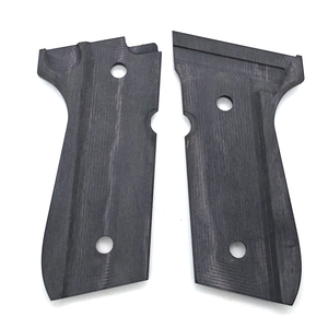 Tay cầm thay thế bằng gỗ đen chống trơn, gia công CNC tùy chỉnh, dành cho súng 92F - Product Image 3