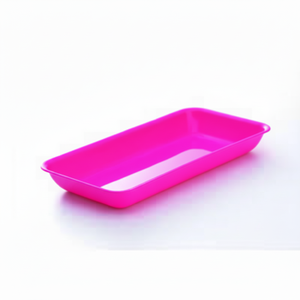 Vassoio portaoggetti in plastica rosa Inomata Libre - Product Image 1