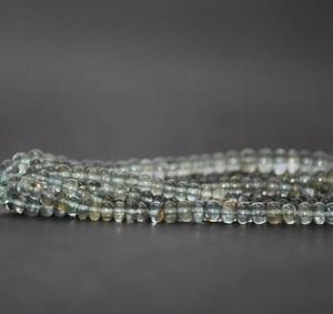 Perles rondes en pierre d'aigue-marine naturelle de 3,5 à 5 mm, vertes, de qualité précieuse AAA+ IGI, pour la fabrication de bijoux - Product Image 3