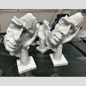 Statues de haute qualité décoration de la maison Sculpture tête humaine en marbre conçue sur mesure arts de Sculpture en marbre pour la collection de décoration intérieure - Product Image 6