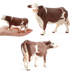 Simulazione modello di bovini da fattoria <span class=keywords><strong>Simmental</strong></span> mucca che tiene la decorazione del pascolo dell'allevatore di vitelli - Product Image 4