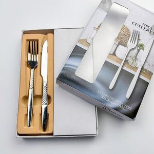 Vente en gros de sets de couteaux et fourchettes de haute qualité, 12 pièces, pour cadeau, maison, hôtel, en acier inoxydable - Product Image 1