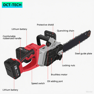 DCT Motosega <span class=keywords><strong>a</strong></span> <span class=keywords><strong>Batteria</strong></span> Elettrica Senza Fili, <span class=keywords><strong>Elettrosega</strong></span> <span class=keywords><strong>Professionale</strong></span> Brushless <span class=keywords><strong>a</strong></span> <span class=keywords><strong>Batteria</strong></span>, Motosega da 16 Pollici con Barra - Product Image 2