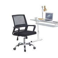 Chaise de bureau ergonomique en maille arquée pour le bureau à domicile, l'ordinateur et le personnel, pivotante et réglable en hauteur