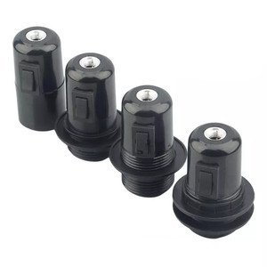 Kim Loại 10Mm Threaded Nhập <span class=keywords><strong>E26</strong></span> E27 Nửa Chủ Đề Cơ Thể Và Bóng Đèn Vòng Ổ Cắm Bóng Đèn Chủ Đèn Chủ - Product Image 1