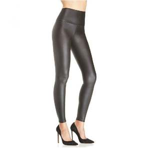 Vente en gros 2022 taille haute formateur respirant <span class=keywords><strong>mat</strong></span> noir PU Faux <span class=keywords><strong>cuir</strong></span> pantalon Leggings Sexy dames mince lueur taille haute - Product Image 6