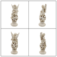 Ensemble de statues de fées de jardin en résine effet pierre antique, résistantes aux intempéries, avec ailes de papillon, pour la décoration extérieure de la cour - Bestseller