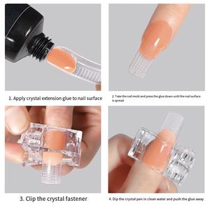 Clip de fixation d'<span class=keywords><strong>ongle</strong></span>, clip d'<span class=keywords><strong>ongle</strong></span> à main non pressant, outil auxiliaire de colle d'extension rapide <span class=keywords><strong>pince</strong></span> de coquille de cristal d'<span class=keywords><strong>ongle</strong></span> - Product Image 2