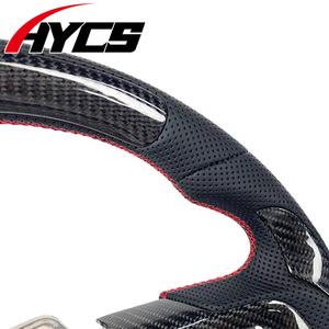Volant sport en fibre de carbone haut de gamme personnalisé pour <span class=keywords><strong>Ford</strong></span> Shelby <span class=keywords><strong>V8</strong></span> Super Snake Mach1 Mustang S550 GT350 GT500 Coupé 2015-2023 - Product Image 2