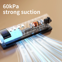 Scelleuse sous vide alimentaire entièrement automatique OEM pour usage commercial et domestique, 60 kPa, avec minuterie numérique
