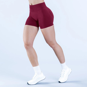 Shorts Deportivos de Cintura Media para Mujer, Transpirables, Cómodos, de Color Sólido, para Gimnasio, Yoga - Product Image 5