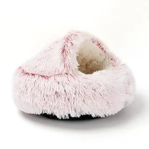 2024 Luxury pet cave products for pets sleep cozy pink house for big dogs and cats