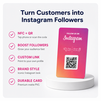 Carte de visite personnalisée avec impression de code QR, OEM, NFC, carte de partage Google INS Review, carte de partage d'informations sur les réseaux sociaux
