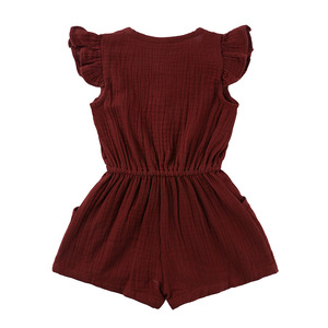 Vêtements pour enfants en gros, combinaison en coton pour nouveau-né, combinaison en velours côtelé pour filles, provenant de Chine - Product Image 2