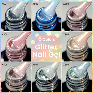 LILYCUTE 7ml Gel Pailleté Réfléchissant Couleurs Printanières Logo Personnalisé Super Brillant Scintillant Vernis Gel UV pour <span class=keywords><strong>Manucure</strong></span> - Product Image 4