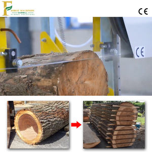 Prix d'Usine Mini Scierie Mobile de 32 Pouces Machine de Découpe de Bois Scie à Ruban Manuelle avec Moteur Diesel pour Machine à Bois - Product Image 5