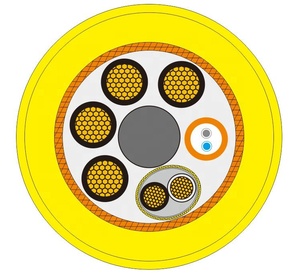 Câble flottant pour ROV sous-marin, conducteur en cuivre, fibre optique, flottabilité neutre, isolation en PE, gaine en polyuréthane, <span class=keywords><strong>Darou</strong></span> DR9001 - Product Image 6