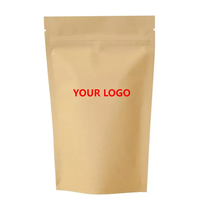 Emballage avec impression personnalisée sac en papier kraft de qualité alimentaire sac cadeau en papier kraft debout