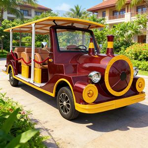 Autobús Eléctrico <span class=keywords><strong>de</strong></span> Estilo Retro para Recorridos Turísticos por la Ciudad y el Centro, en Oferta - Product Image 1