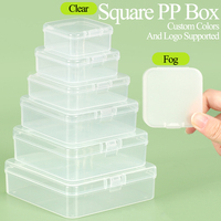 Boîte de rangement carrée en plastique PP transparente YUZMEI pour outils, perles, pilules et herbes – Fabricant