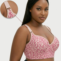 Soutien-gorge push-up léopard uni, best-seller transfrontalier, respirant, fin, grande taille, rembourré, sans couture