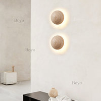 Applique murale en pierre naturelle de travertin, design moderne, style grotte, pour hôtel, vente chaude