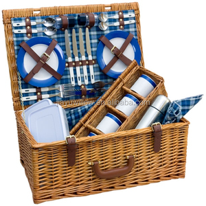 Jy Lớn Hotsale Bán Buôn <span class=keywords><strong>Wicker</strong></span> Dã Ngoại Giỏ Với Nắp Lưu Niệm Nghệ Thuật Dân Gian Cổ Tích Thân Thiện Với Môi Giỏ Nhỏ Dã Ngoại Giỏ - Product Image 5