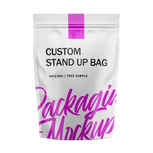 Customizable Mylar Facial Mask Condom Foil Packaging Kraft Paper Pouch Plastic Compound Bags for Product Genre