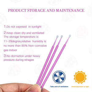 ネイルアプリケータースティック デンタルアプリケーターチップ ワックス接着剤チップとプラスチックハンドル付き ネイルボンディングとミキシングチップ用 - Product Image 4