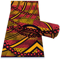 Nouvelle Vente Chaude Tissu Imprimé Cire Africain de Haute Qualité 100 % Coton Batik Hollandais Nigeria pour Robes et Pagne Garçon