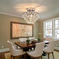 Mini lustres en cristal pour salle à manger plafonniers pour couloir intérieur chambre salle de bain cuisine plafonnier