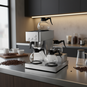 Cafetera Eléctrica Comercial de 12 Tazas con Jarra de Acero Inoxidable y Placas Calentadoras para Hogares, Restaurantes y Cafeterías - Product Image 2