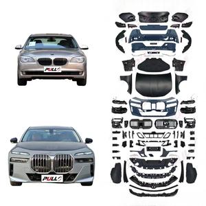 Kit carrosserie pour <span class=keywords><strong>BMW</strong></span> Série <span class=keywords><strong>7</strong></span> F02 09-15 à <span class=keywords><strong>G70</strong></span> 23-25 Sport, pas besoin de découpe, style avec pare-chocs avant et arrière, capot, garde-boue - Product Image 2