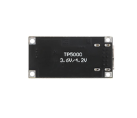 La carte de charge TP5000 gère le module d'alimentation régulée avec 2A et 4,2V pour batterie monocellulaire. Interface Type-C.