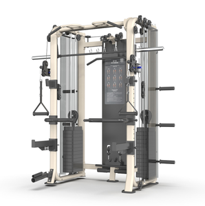 Equipo de Gimnasio Comercial, Máquina Smith, Rack de Sentadillas con <span class=keywords><strong>Cables</strong></span> Cruzados, Acero, Capacidad de Carga de 1000 kg, Dispositivo de Entrenamiento Integral - Product Image 1