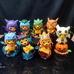 Set de Figuras de Acción de Resina PVC de 10 cm que Brillan de <span class=keywords><strong>Pikachu</strong></span>, Mewtwo, Gengar y <span class=keywords><strong>Charizard</strong></span>, Juguete de Dibujos Animados para Decoración, Número de Modelo ODM - Product Image 6