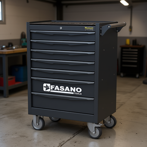 Fasano <b>Tools</b> 7 <b>Drawer</b> Rolling <b>Tool</b> Cabinet With Lock And Casters For Auto Repair - Product Image 3