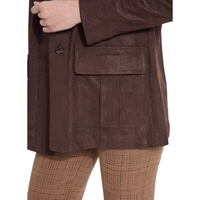 Manteau femme automne et hiver nouveau cardigan à revers en daim veste à la mode femme manteau à manches longues couleur unie veste OEM