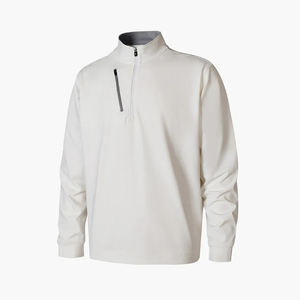 Camiseta de Golf de Manga Larga para Hombre, Estilo Urbano, Ligera, con Cuello y Cremallera, Transpirable, de Poliéster, con Cierre de Cremallera - Product Image 2