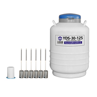 Réservoir d'azote liquide en alliage d'aluminium YDS-30-125 de 30 L, économique et à longue durée de vie, pour la biobanque