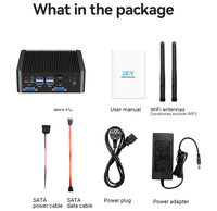 Komputer Industri XCY Fanless Mini PC J4125 J6412 N4000 DDR4 M.2 SSD RS232 RS485 2x LAN GPIO MPCIE 4G LTE 8x USB LVDS