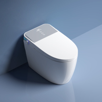 Inteligente Eletronic Céramique Lavage Automatique Toilettes Sanitaires Salle De Bains Siphonic Rinçage Toilette Intelligente