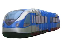 Modello pubblicitario del treno gonfiabile in PVC personalizzato