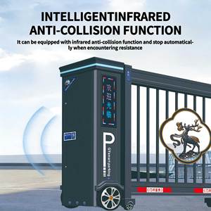 Portão de Segurança Retrátil em Acordeão Construído, Cerca Retrátil Sem Trilhos, Portão Principal de Fábrica e Escola - Product Image 2