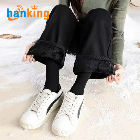 Black-With Fleece Lined